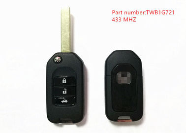 Noircissez la clé à distance 433Mhz de Honda de 3 boutons avec la puce 47 du numéro de la pièce TWB1G721