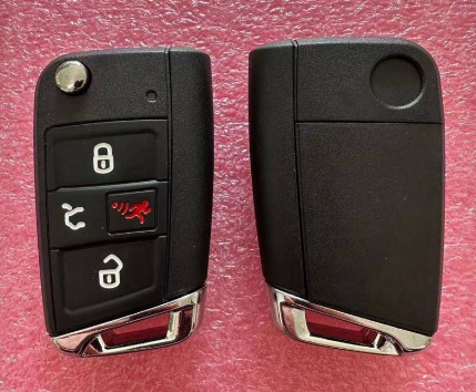 acheter golf Keyless de VW GTI du bouton NBGFS12P01 5G0959752BE Flip Key For de 315Mhz 3 + 1 fabrication en ligne