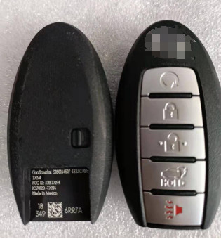 acheter 433Mhz 4 + 1 bouton 4A puce S180144507 KR5TXN4 clé intelligente Pour Nissan Rouge fabrication en ligne