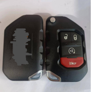 433Mhz 3+1 gladiateur Keyless du bouton OHT1130261 Flip Key For Jeep Wrangler