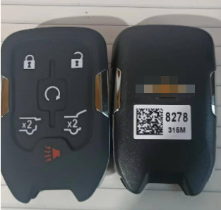 315Mhz 5 + 1 bouton 46 puce HYQ1AA 13508278 clé intelligente pour Chevrolet Tahoe Suburban