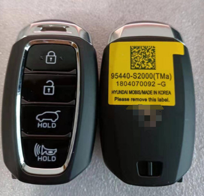 433Mhz 95440-S2000 4 boutons 47 puce TQ8-FOB-4F19 clé intelligente Pour 2019- Hyundai Santa Fe